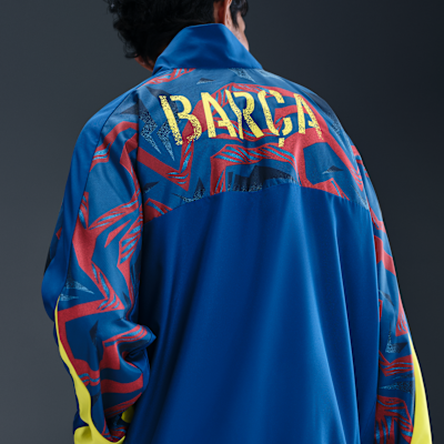 FC Barcelona Starting 5 Fourth Men's Nike Soccer Woven Jacket